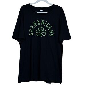 Old Navy Shenanigans Graphic T-Shirt Mens L Black